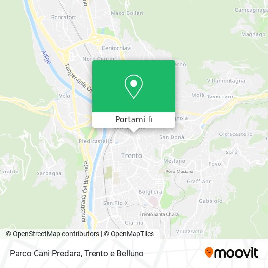 Mappa Parco Cani Predara