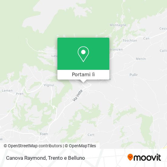 Mappa Canova Raymond