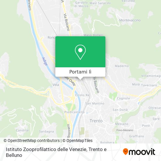 Mappa Istituto Zooprofilattico delle Venezie