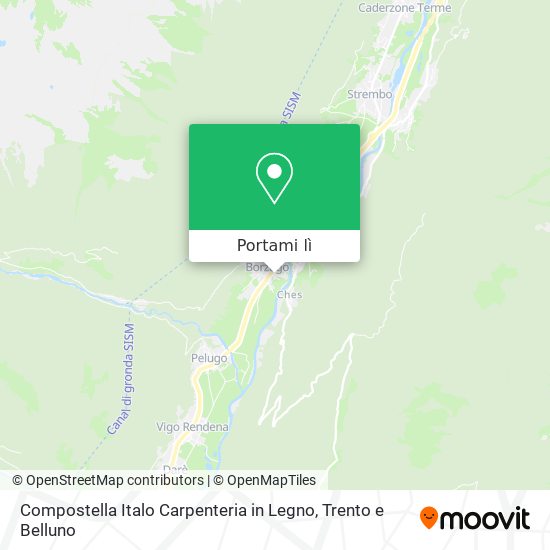 Mappa Compostella Italo Carpenteria in Legno