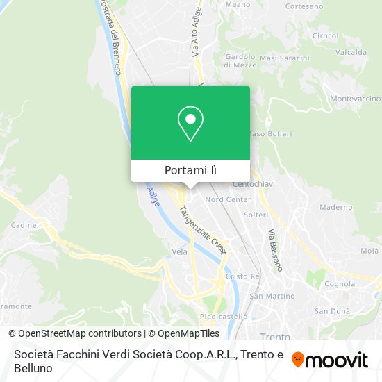 Mappa Società Facchini Verdi Società Coop.A.R.L.