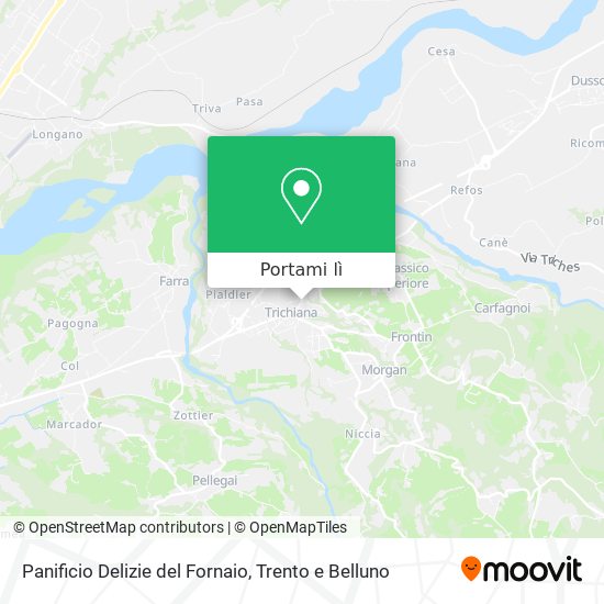 Mappa Panificio Delizie del Fornaio