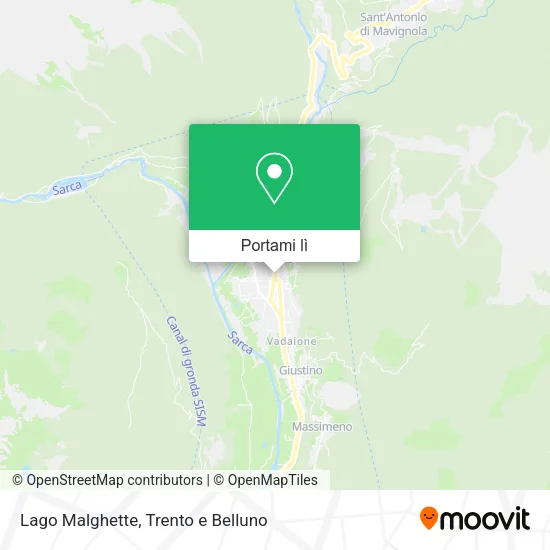 Mappa Lago Malghette
