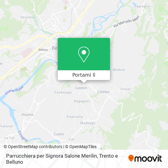Mappa Parrucchiera per Signora Salone Merilin