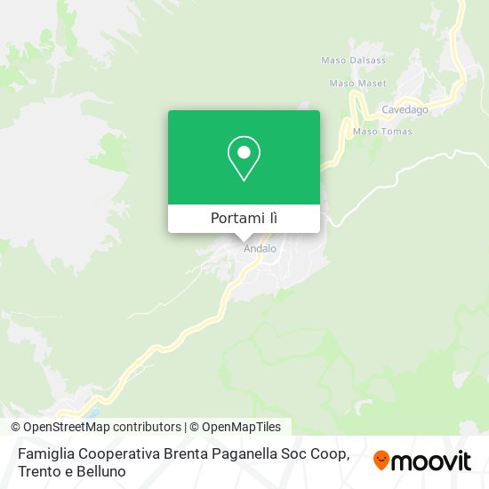 Mappa Famiglia Cooperativa Brenta Paganella Soc Coop