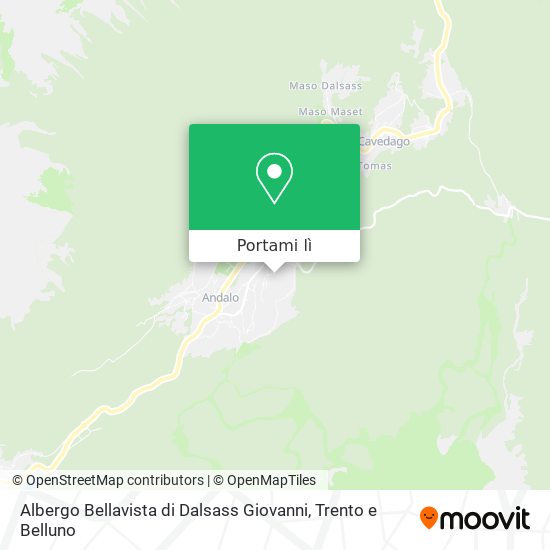 Mappa Albergo Bellavista di Dalsass Giovanni