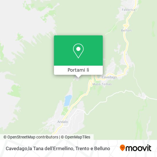 Mappa Cavedago,la Tana dell'Ermellino
