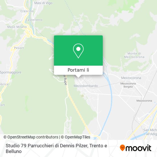 Mappa Studio 79 Parrucchieri di Dennis Pilzer