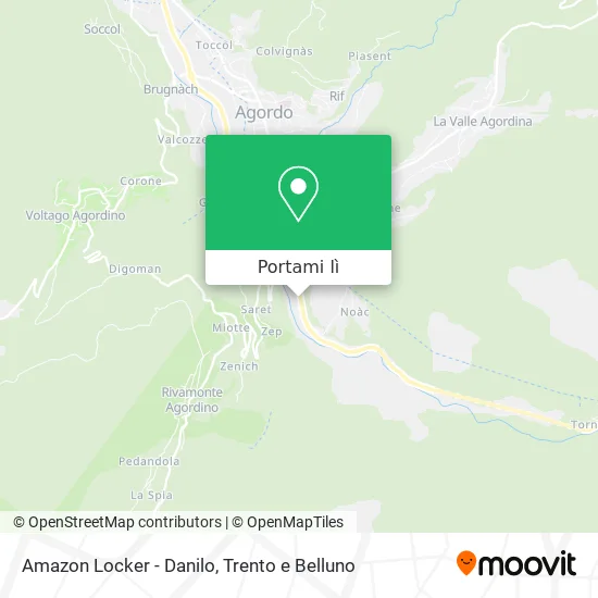 Mappa Amazon Locker - Danilo
