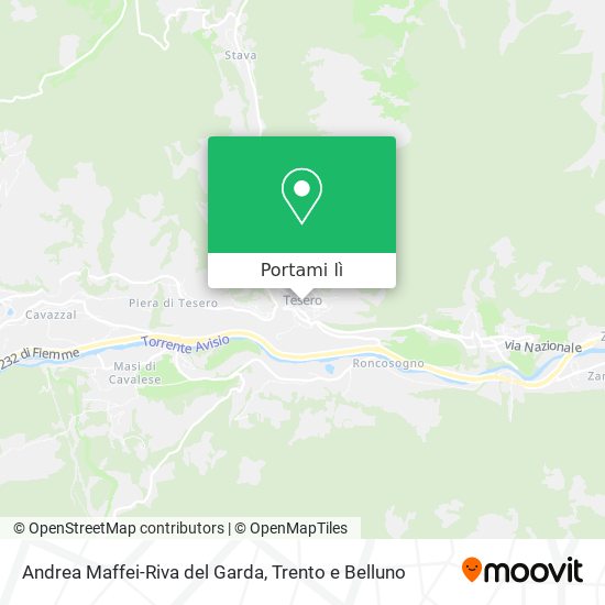 Mappa Andrea Maffei-Riva del Garda