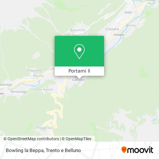 Mappa Bowling la Beppa