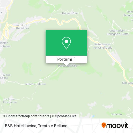 Mappa B&B Hotel Luvina