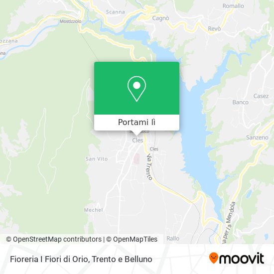 Mappa Fioreria I Fiori di Orio