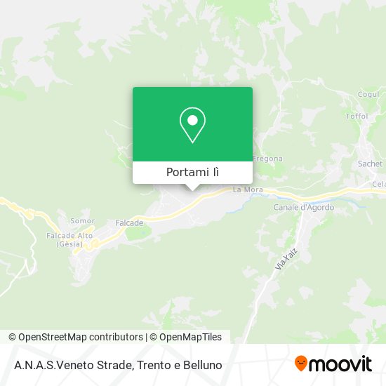 Mappa A.N.A.S.Veneto Strade