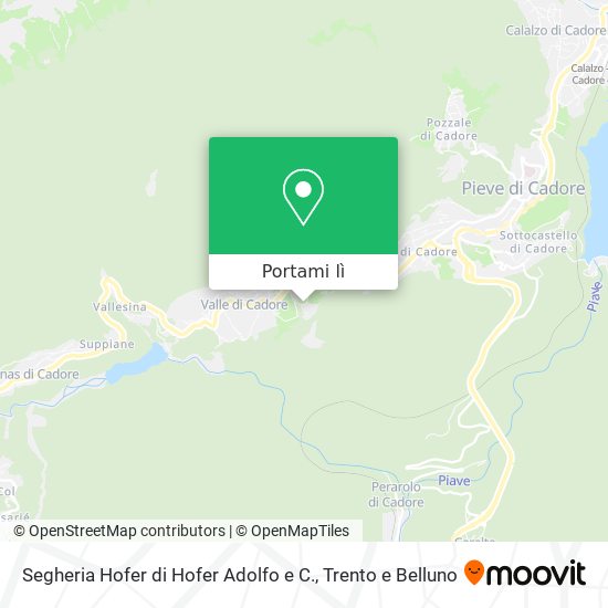 Mappa Segheria Hofer di Hofer Adolfo e C.
