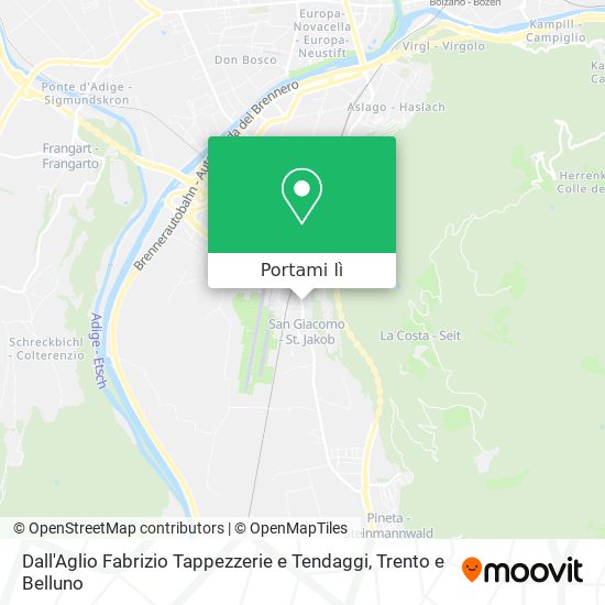 Mappa Dall'Aglio Fabrizio Tappezzerie e Tendaggi