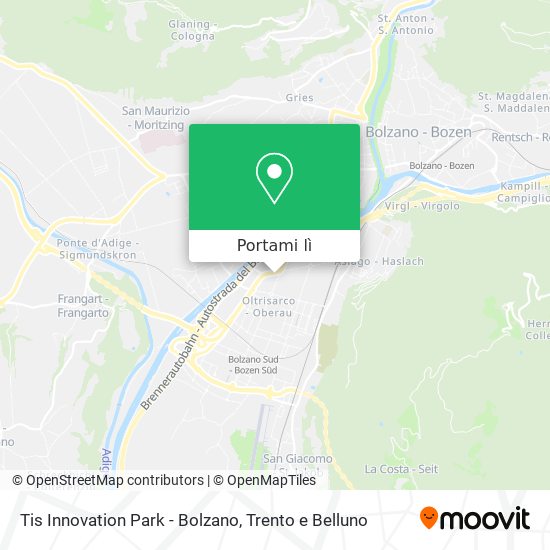 Mappa Tis Innovation Park - Bolzano