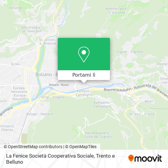 Mappa La Fenice Società Cooperativa Sociale
