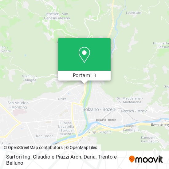 Mappa Sartori Ing. Claudio e Piazzi Arch. Daria