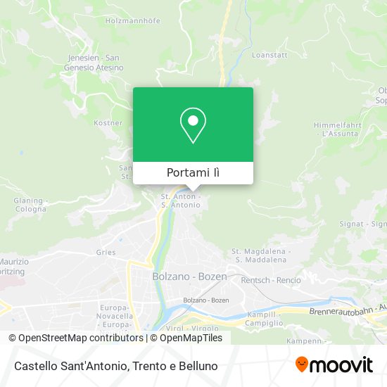 Mappa Castello Sant'Antonio