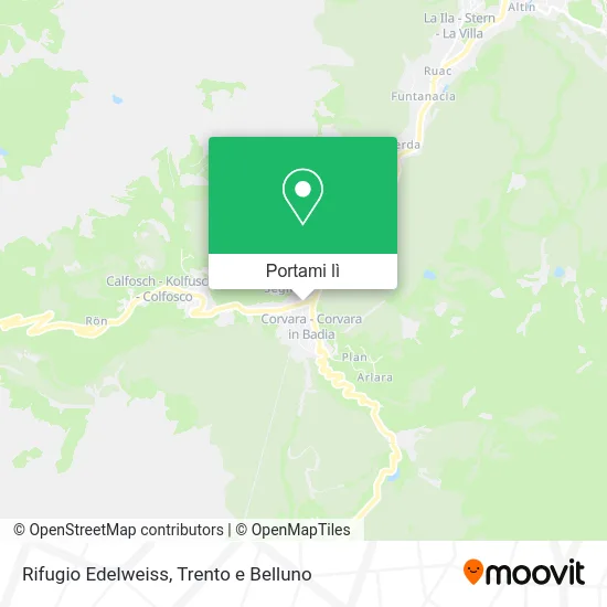 Mappa Rifugio Edelweiss
