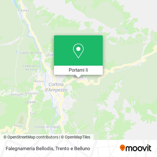 Mappa Falegnameria Bellodis
