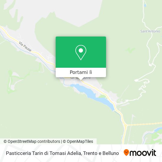 Mappa Pasticceria Tarin di Tomasi Adelia