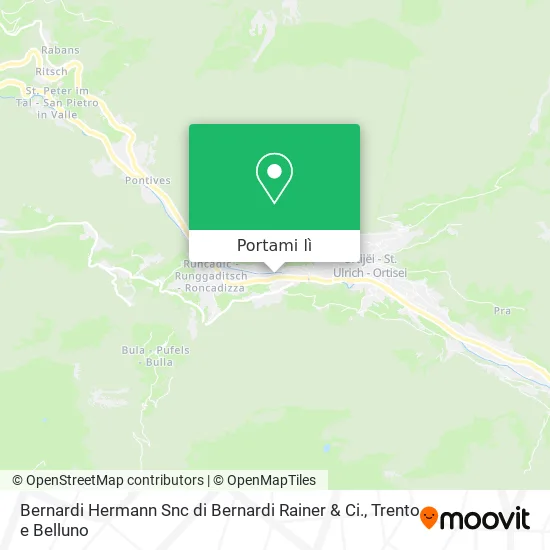 Mappa Bernardi Hermann Snc di Bernardi Rainer & Ci.