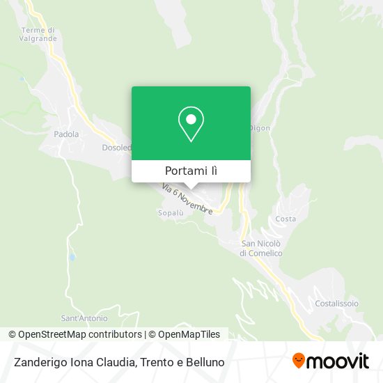 Mappa Zanderigo Iona Claudia