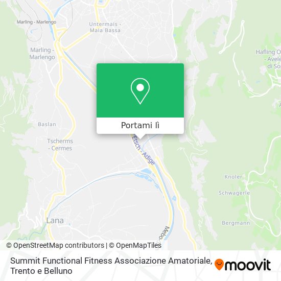 Mappa Summit Functional Fitness Associazione Amatoriale