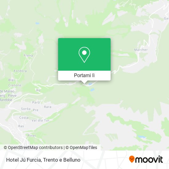 Mappa Hotel Jú Furcia