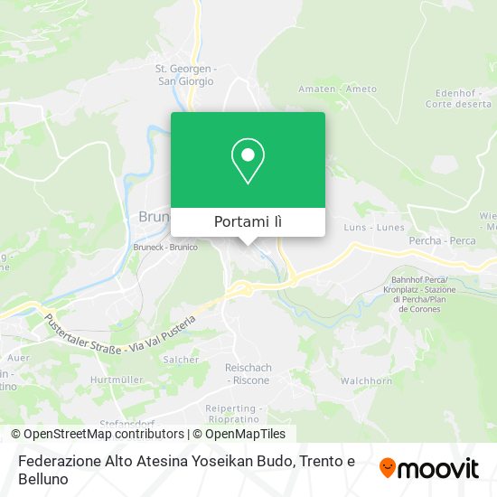 Mappa Federazione Alto Atesina Yoseikan Budo