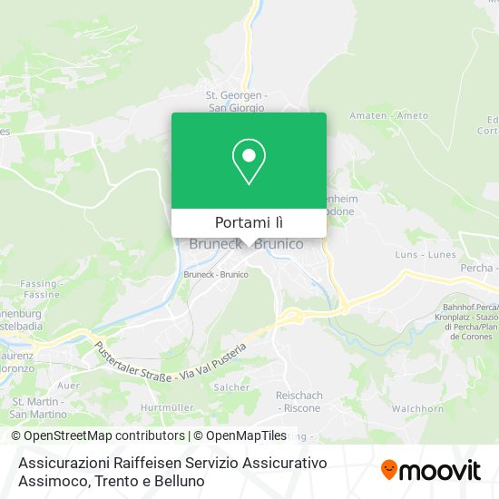 Mappa Assicurazioni Raiffeisen Servizio Assicurativo Assimoco