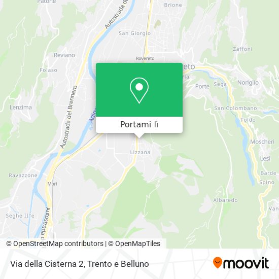 Mappa Via della Cisterna  2