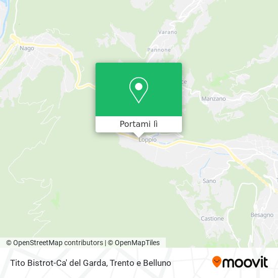 Mappa Tito Bistrot-Ca' del Garda