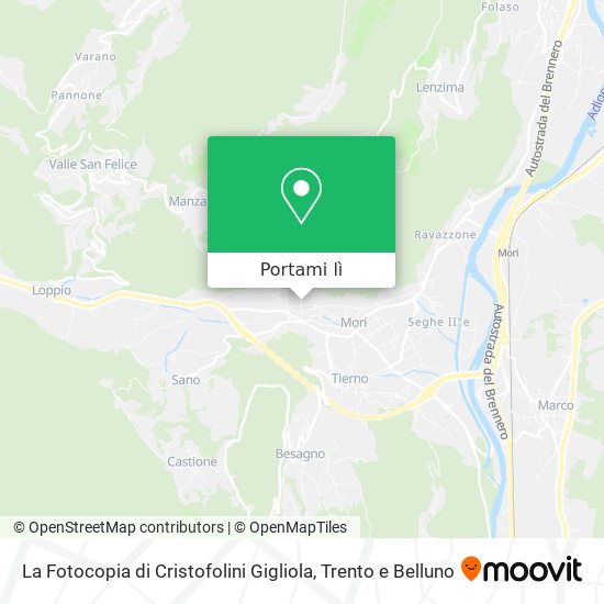 Mappa La Fotocopia di Cristofolini Gigliola