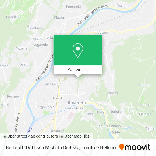 Mappa Berteotti Dott.ssa Michela Dietista