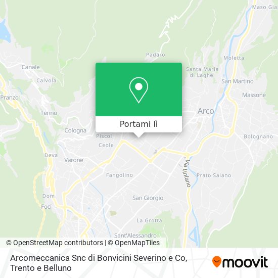 Mappa Arcomeccanica Snc di Bonvicini Severino e Co