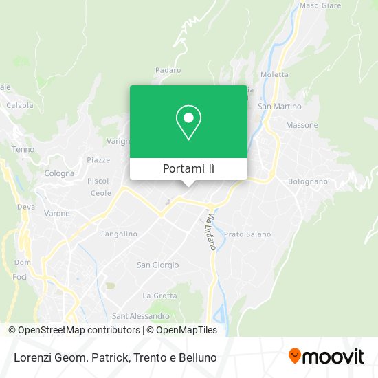 Mappa Lorenzi Geom. Patrick