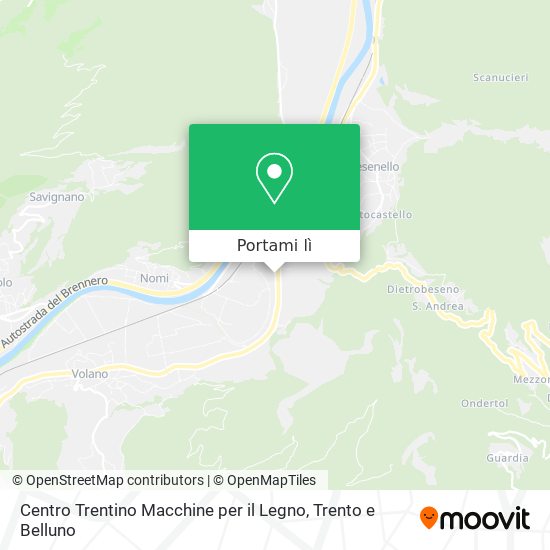 Mappa Centro Trentino Macchine per il Legno