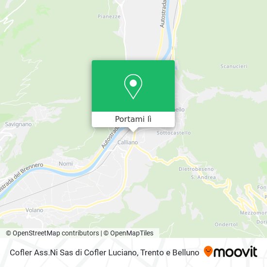 Mappa Cofler Ass.Ni Sas di Cofler Luciano