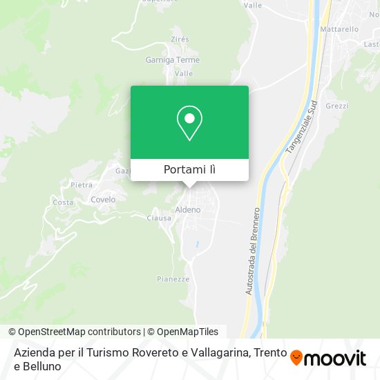 Mappa Azienda per il Turismo Rovereto e Vallagarina