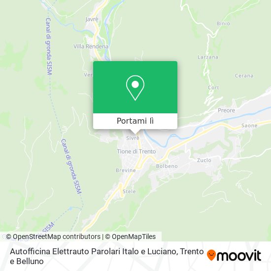 Mappa Autofficina Elettrauto Parolari Italo e Luciano