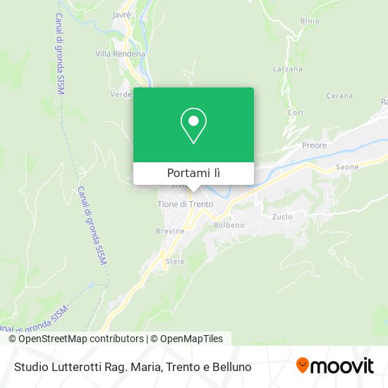 Mappa Studio Lutterotti Rag. Maria