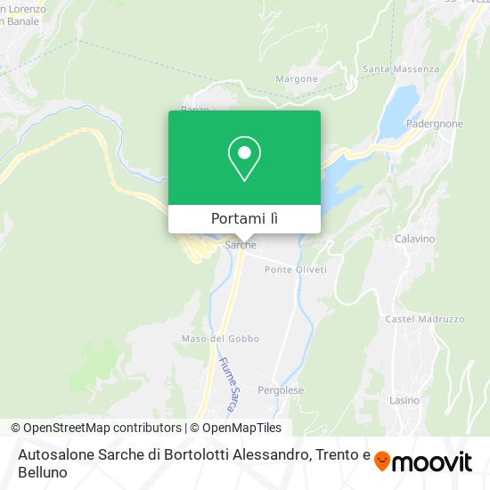 Mappa Autosalone Sarche di Bortolotti Alessandro