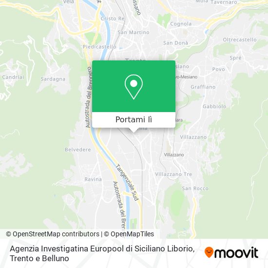 Mappa Agenzia Investigatina Europool di Siciliano Liborio