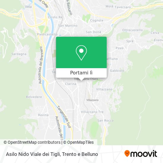 Mappa Asilo Nido Viale dei Tigli