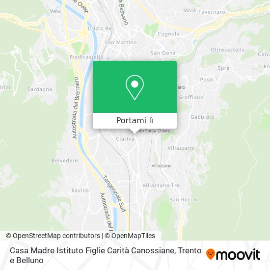 Mappa Casa Madre Istituto Figlie Carità Canossiane