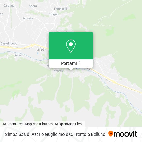 Mappa Simba Sas di Azario Guglielmo e C