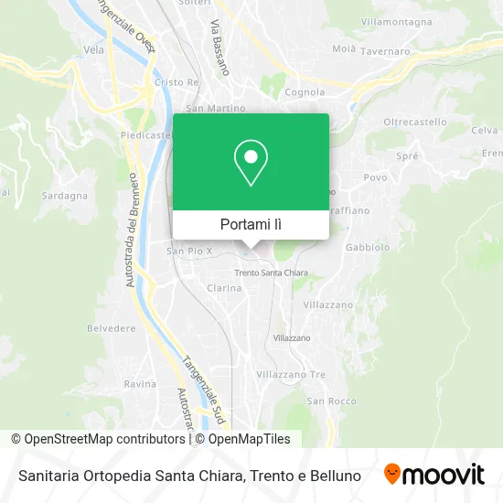 Mappa Sanitaria Ortopedia Santa Chiara